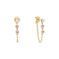 Maja Emulto Ohrringe - Velaire Pearl - EL00375.ER.YG