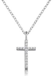 Engelsrufer Halskette - Kreuz mit Zirkonia - ERN-LILCROSS-ZI