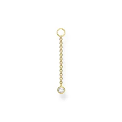 Thomas Sabo Ohrring Anhänger - Weißer Stein - EP006-414-14