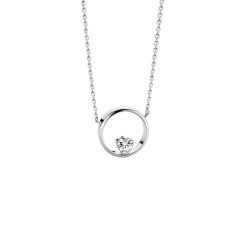 FJF JEWELLERY Halskette - Herz Weiß - FJF0010005SWH