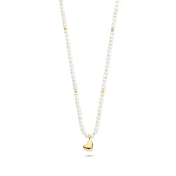 FJF JEWELLERY, FJF JEWELLERY Halskette - Modern Heart Pearl - FJF0010089YPW