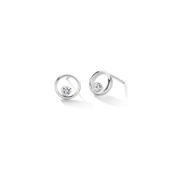 FJF JEWELLERY Ohrstecker - Herz Weiß - FJF0030007SWH