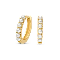 FJF JEWELLERY Creolen - Classic Pearl - FJF0030096YPW