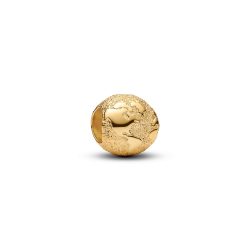 Pandora Charm - Strukturierter Globus Mini-Charm - 764529C00