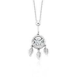 Julie Julsen Halskette - Dancing Stone FLYING LEAVES - JJDNE01291.1