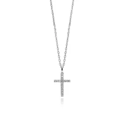 Julie Julsen Halskette - SPARKLING CROSS KIDS - JJKNE33856-S