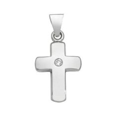 Schneider Basic Anhänger - Kreuz ? Weißgold ? K26
