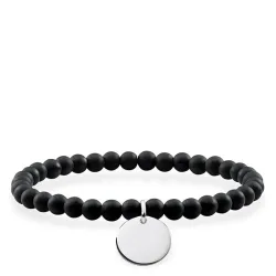 Thomas Sabo Armband - Love Bridge - Schwarz Scheibe - LBA0114-023-11