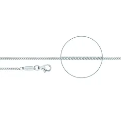 Der Kettenmacher Halskette - Panzerkette Diamantiert Silber - P2-40S