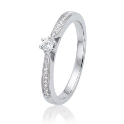 Best of Diamonds Ring - BRILLANT WEISSGOLD 585 - R1142-A0.10PWG