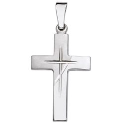 Schneider Basic Anhänger - Kreuz ? Weißgold - K12