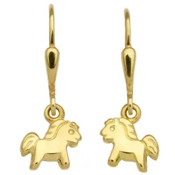 Schneider Basic Ohrringe - Gold - Pferd - KI09