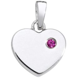 Schneider Basic Anhänger - Silber - Herz Rosa - SK33