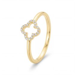 Maja Emulto Ring - Sparkle Clover - EL00010.RG.YG