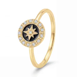 Maja Emulto Ring - Starshine black - EL00111.RG.B.YG