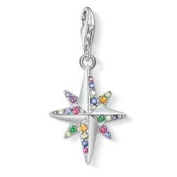 Thomas Sabo Anhänger - Farbiger Stern silber - 1817-342-7