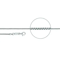 Der Kettenmacher Halskette - Venezianierkette Bombiert Silber - V3-36S