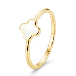 Maja Emulto Ring - White Clover - EL0006.RG.YG.W