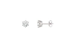 XENOX Ohrstecker - Silver Circle Krappenfassung - XS7214
