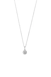 XENOX Collier - Silver Circle Krappenfassung - XS7361