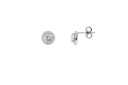 XENOX Ohrstecker - Silver Circle Krappenfassung - XS7363