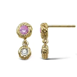 Jeberg Ohrringe - I AM GOLD double drop - 51965