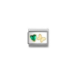 Nomination Charm - Schmetterling mit Zirkoniaherz - 030613/15