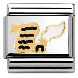 Nomination Classic - Composable Classic - 18k Gold, Emaille - Papier und Tinte - 030285/20