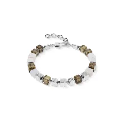 Coeur de Lion Armband - Rauchquarz Graphic Cubes - 092530.1711.0