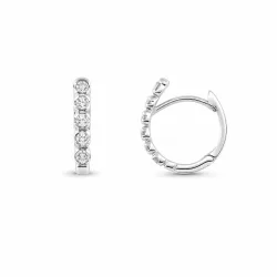 ELLA Juwelen Creolen - ELLA Juwelen Creolen 585 Weißgold mit Zirkonia - 103-53060WG