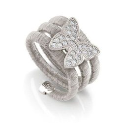 Nomination Ring - Flair Schmetterling - Silber, Dreifach - 144851/010