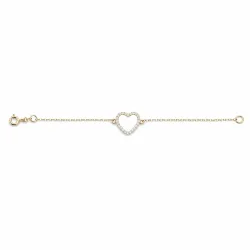 Palido Armband - Palido Armband 585 Gold Zirkonia Herz - 1.16.1931GG