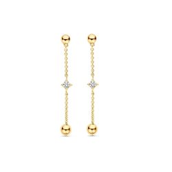 FJF JEWELLERY Ohrringe - Pendel Bella Stars and Balls - FJF0030033YWH