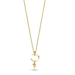 FJF JEWELLERY Halskette - Icon Kite Open Circle - FJF0010040YWH