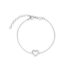 FJF JEWELLERY Armband - Classic Heart Pavé - FJF0050026SWH