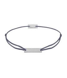 Momentoss Filo Armband - Textil - Lila Grau - Silber - Eckig - 21200044