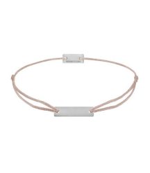 Momentoss Filo Armband - Textil - Braun - Silber - Eckig - 21200045