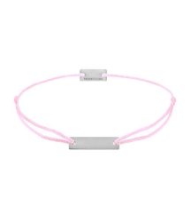 Momentoss Filo Armband - Textil - Rosa, Hell - Silber - Eckig - 21200049