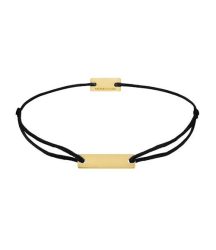 Momentoss Filo Armband - Textil - Schwarz - Gold - Eckig - 21200053
