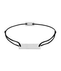 Momentoss Filo Armband - Textil - Schwarz - Silber - Eckig - 21200093