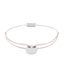 Momentoss Filo Armband - Textil - Hellrosa - Silber - 21200006