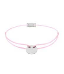 Momentoss Filo Armband - Textil - Rosa, Hell - Silber - 21200008
