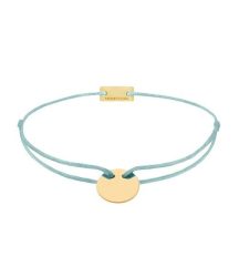 Momentoss Filo Armband - Textil - Hellblau - Gold - 21200022