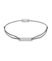 Momentoss Filo Armband - Textil - Dunkelgrau - Silber - Eckig - 21200039