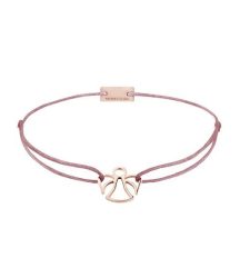 Momentoss Filo Armband - Textil - Rosa-Braun - rosé vergoldet - Engel - 21200224