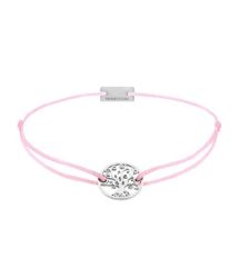 Momentoss Filo Armband - Textil - Babyrosa - rhodiniert - Lebensbaum - 21200936