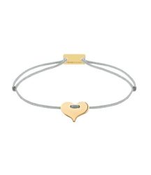 Momentoss Filo Armband - Textil - Hellgrau - vergoldet - Herz - 21201063
