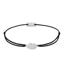 Momentoss Filo Armband - Textil - Schwarz - Silber - Feder - 21201793