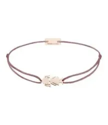 Momentoss Filo Armband - Textil - Rosa Braun - rose vergoldet - Mädchen - 21202010