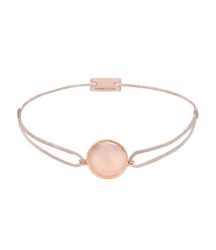 Momentoss Filo Armband - Textil - Beige - Chalcedon Rosa - 21203134